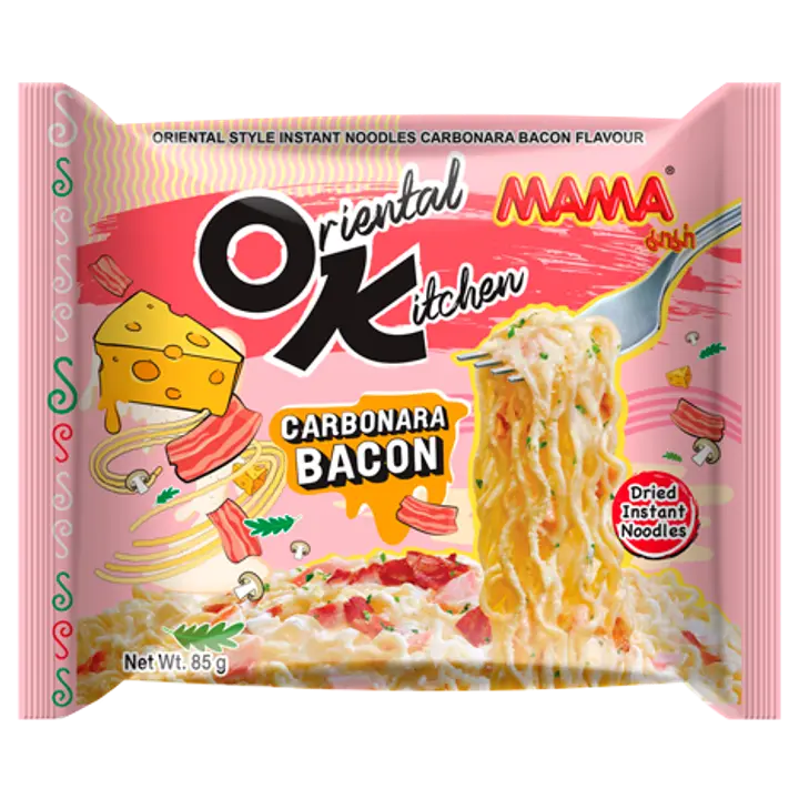 Mama OK Styr fry Carbonara-Pekoni 85g