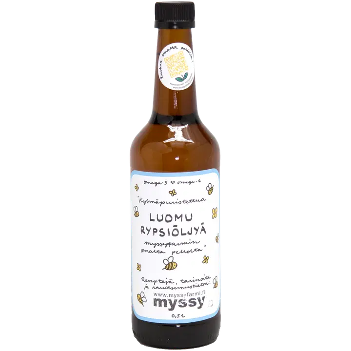 Myssyfarmi 500ml Rypsiöljy kylmäpuristettu luomu