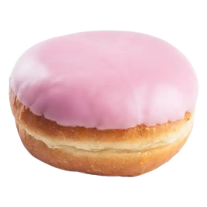 Vaarikatäidisega pontšik glasuuriga