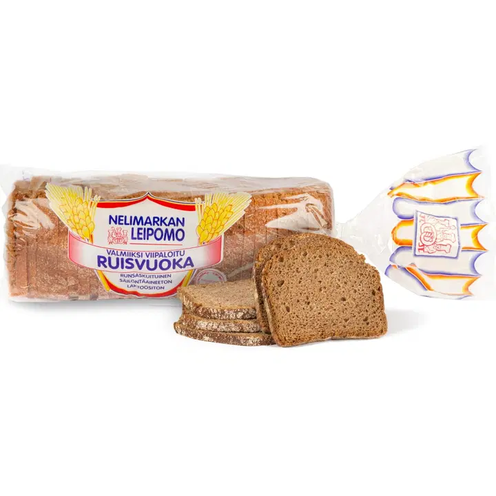Ruisvuoka Viipaleina 800g Nelimarkan Leipomo