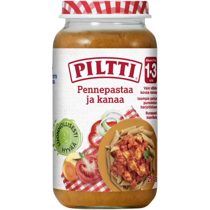 PILTTI 250g Pennepastaa ja kanaa lastenateria 1-3v