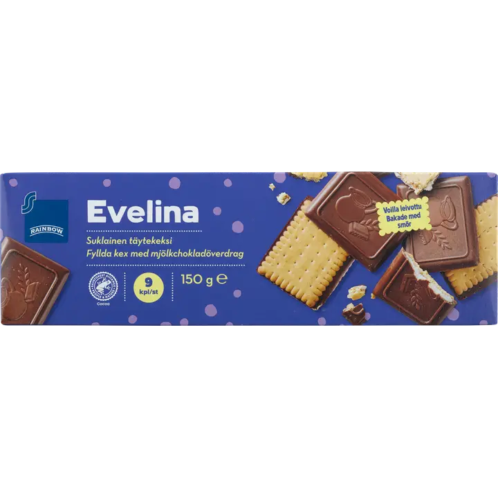 Piimašokolaadiglasuuriga kaetud täidisega küpsised