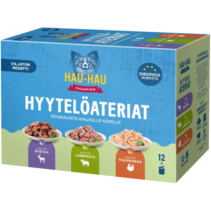 Hau-Hau Champion Hyytelöaterialajitelma 12 x 85 g