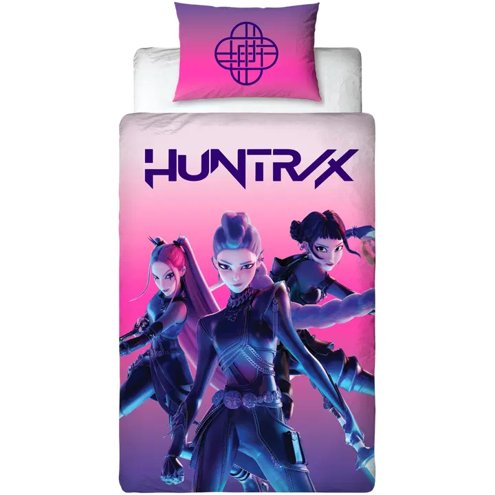 Laste voodipesukomplekt k-pop demon 150x210+50x60 lilla