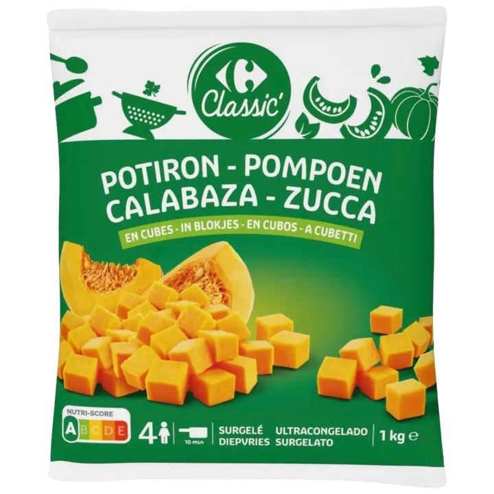 Carrefour Kurpitsakuutiot 1kg