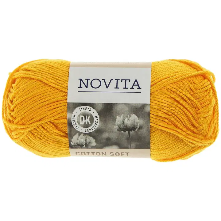 Novita Cotton Soft 50g auringonkukka 269