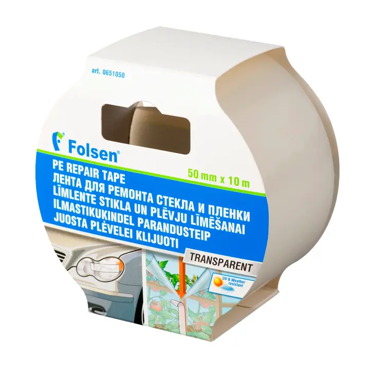 Ilmastikukindel teip Folsen 50mmx10m läbipaistev