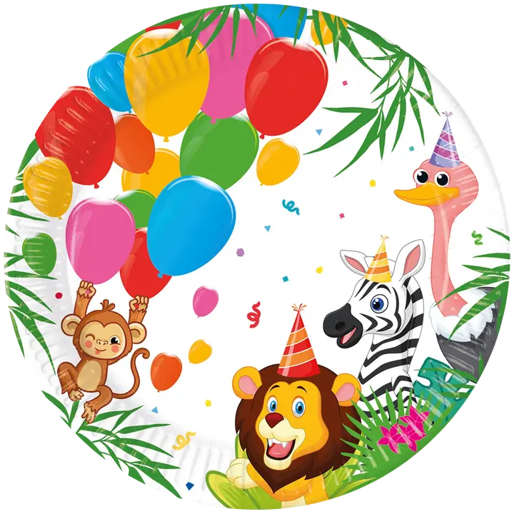 Procos papptaldrik FSC jungle 23cm 8tk