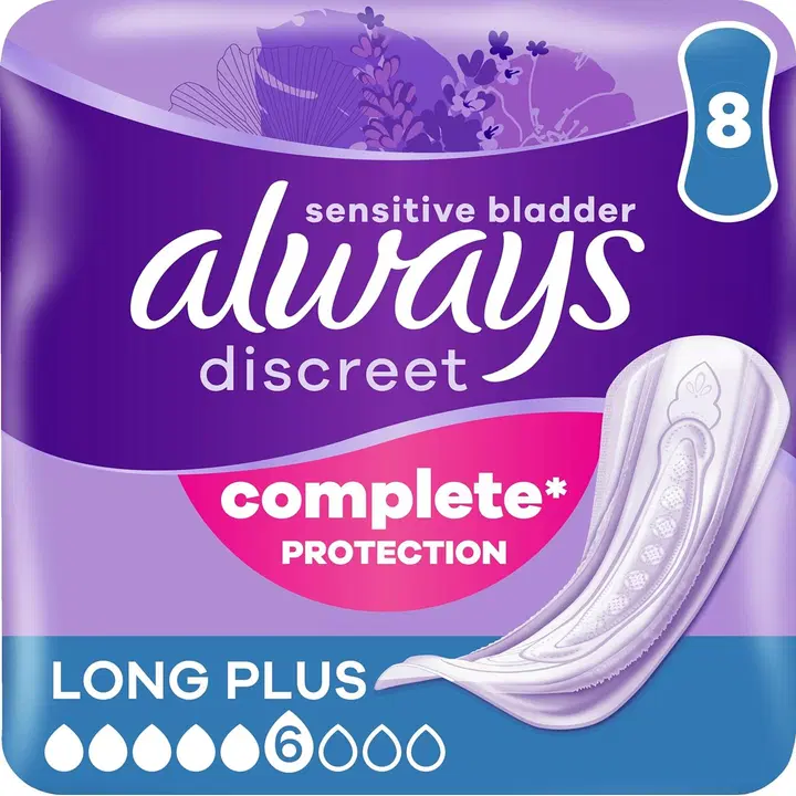 Always Discreet Long Plus 8kpl inkontinenssiside