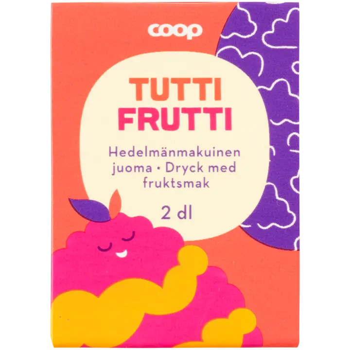Coop tuttifrutti hedelmänmakuinen juoma 2dl