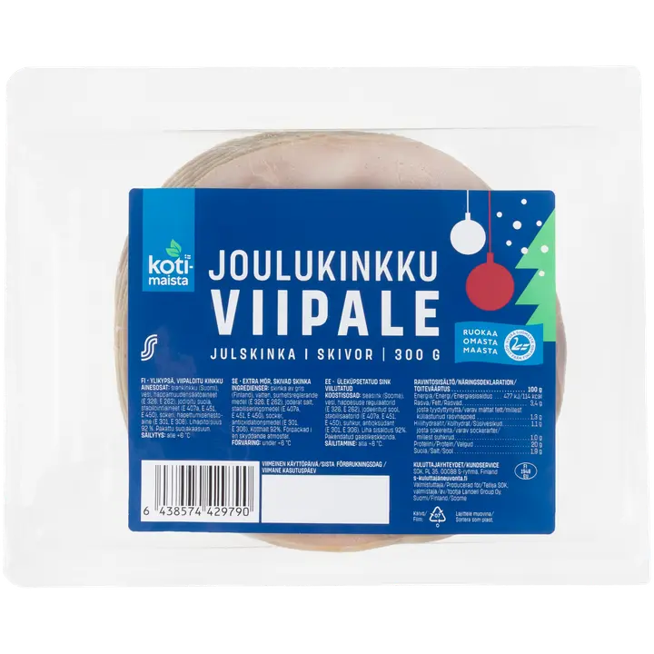 Kotimaista joulukinkkuviipale 300g