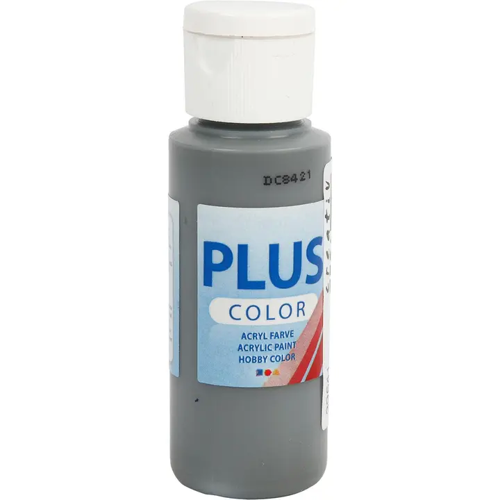 Plus Color askartelumaali 60 ml harmaa