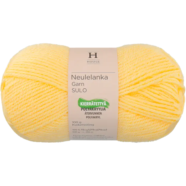House neulelanka akryyli Sulo 100 g Light Yellow 215