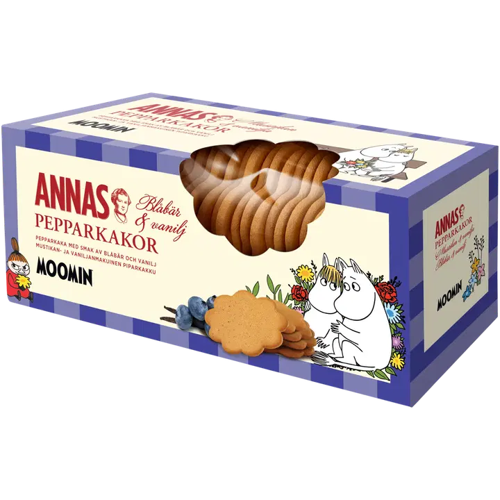 Annas Moomin mustikka & vanilja piparkakku 150g
