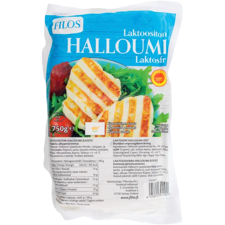 Filos laktoositon halloumi-juusto PDO 750g
