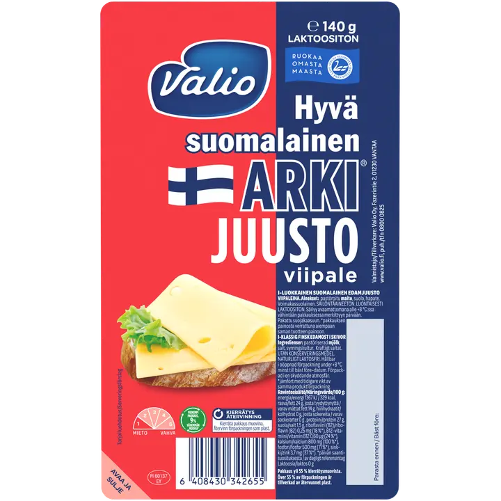 Valio Hyvä suomalainen Arki® juustoviipale e140 g