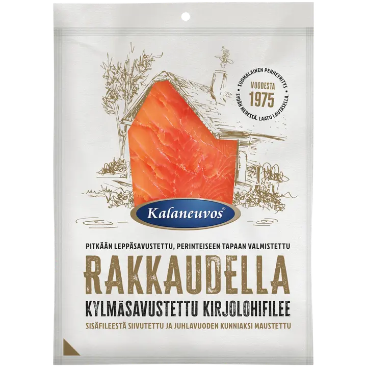 Kalaneuvos Rakkaudella Kylmäsavustettu kirjolohifileesiivu 100 g vak