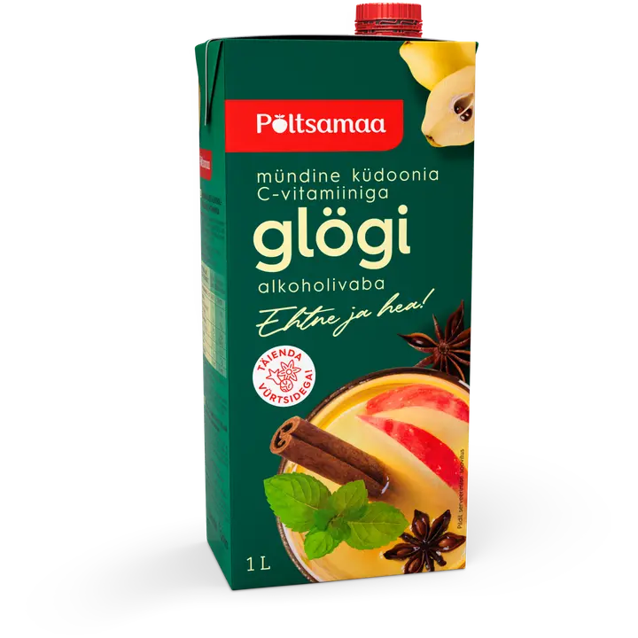 PÕLTSAMAA Küdoonia-mündi alkoholivaba glögi C-vitamiiniga 1l