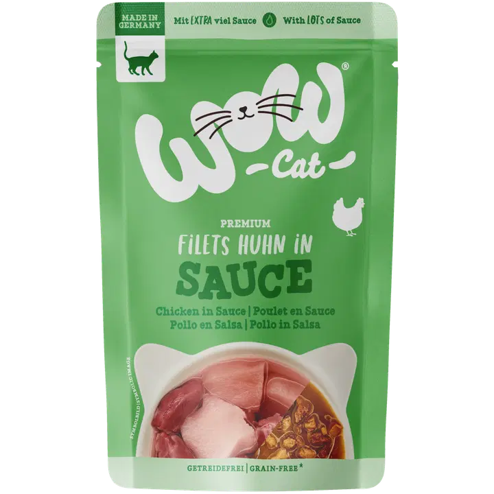 WOW CAT Kanaa kastikkeessa 85 g