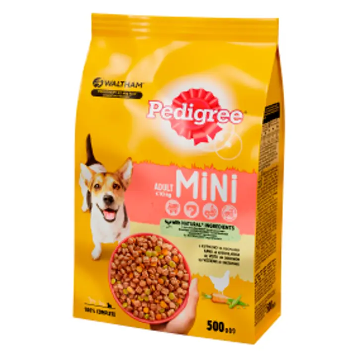 Pedigree kuivtoit täiskasvanud koertele kana-köögivilja 500g