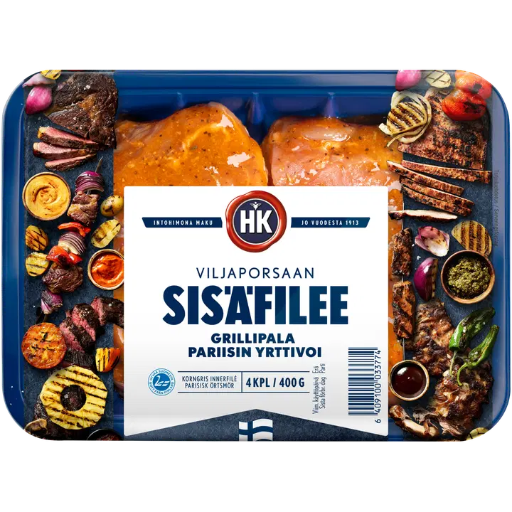 HK Viljaporsaan Grillipala sisäfile Pariisin yrttivoi 400g