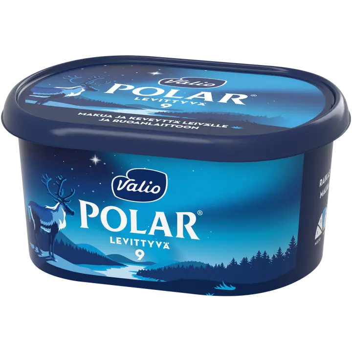 Valio Polar® Levittyvä 9 % e400 g maustamaton sulatejuusto laktoositon