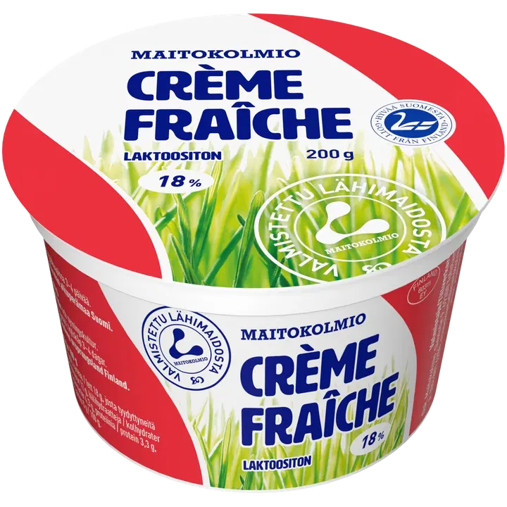 Maitokolmio laktoositon créme fraîche 200g