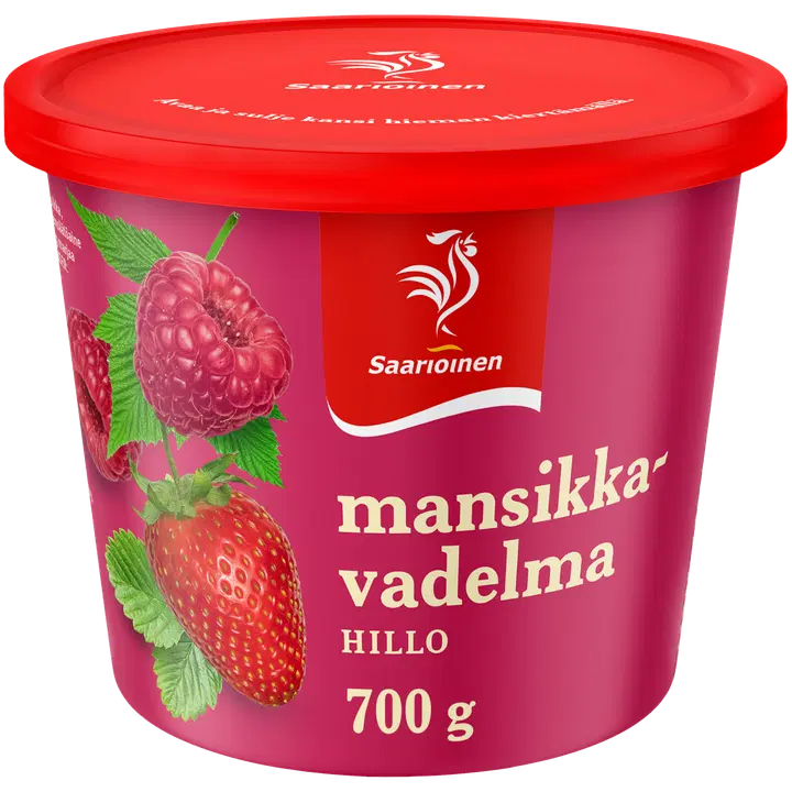 Saarioinen Jordgubbs-hallonsylt 700g