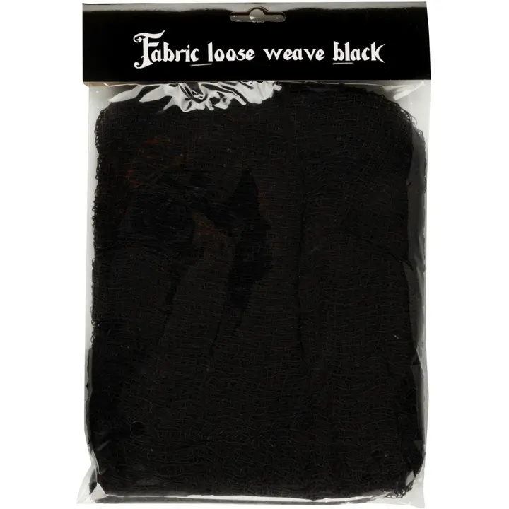 Halloween-kangasverkko musta