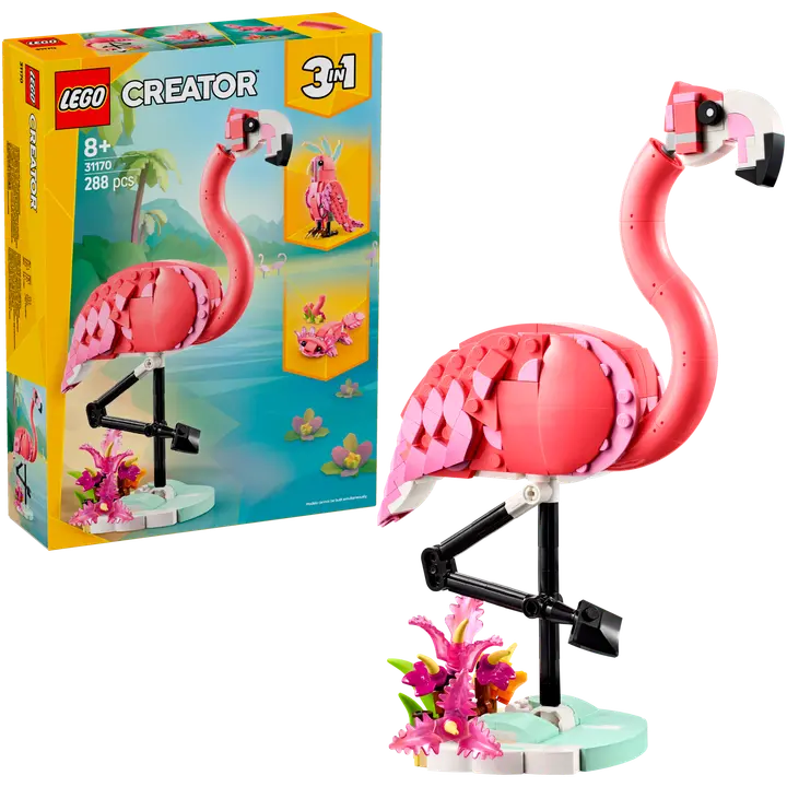 LEGO® Creator 31170 Villieläin: vaaleanpunainen flamingo