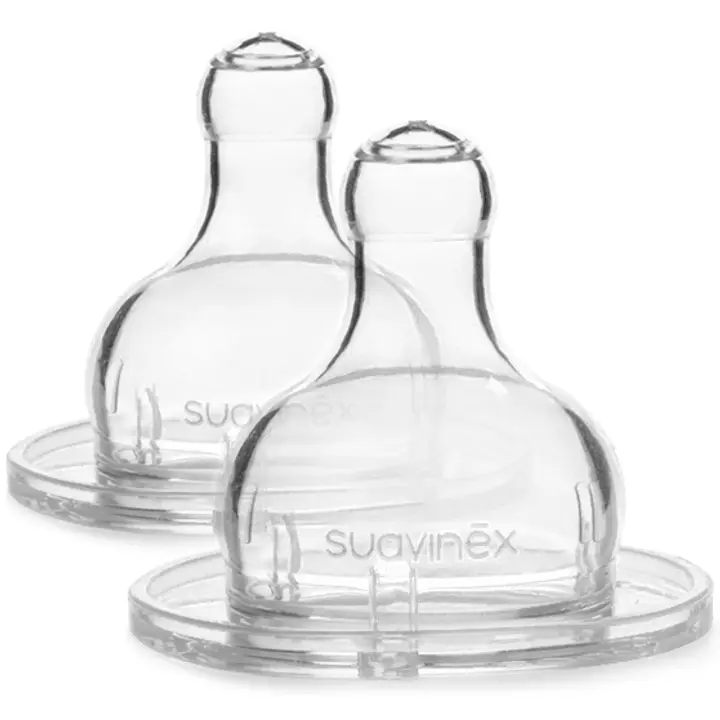 Suavinex silikoninen pullotutti Round 2 kpl