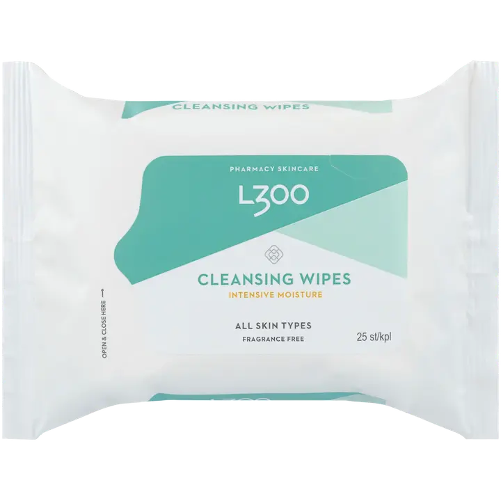 L300 Intensive Moisture Cleansing Wipes Dry Skin kuivan ihon meikinpuhdistusliina 25kpl