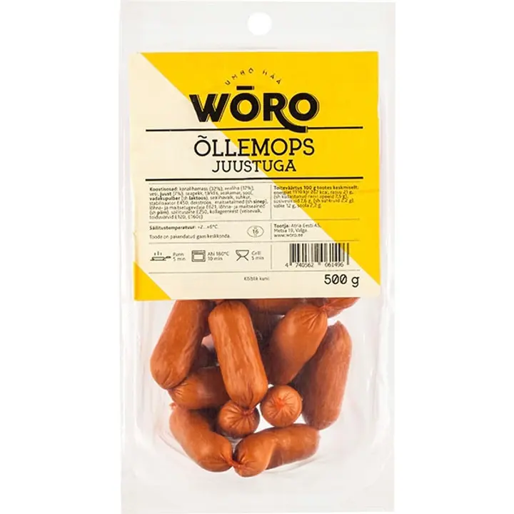 Wõro Õllemops Juustuga 500 G