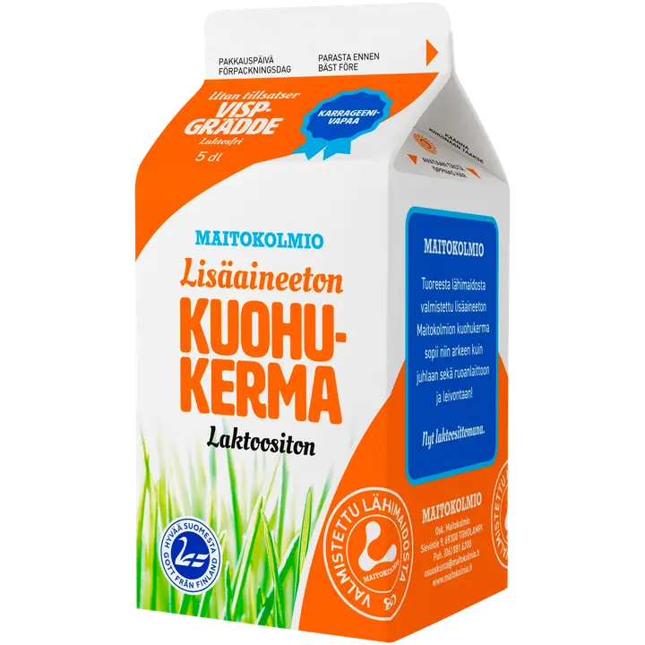 Maitokolmio Laktoositon Kuohukerma 5dl