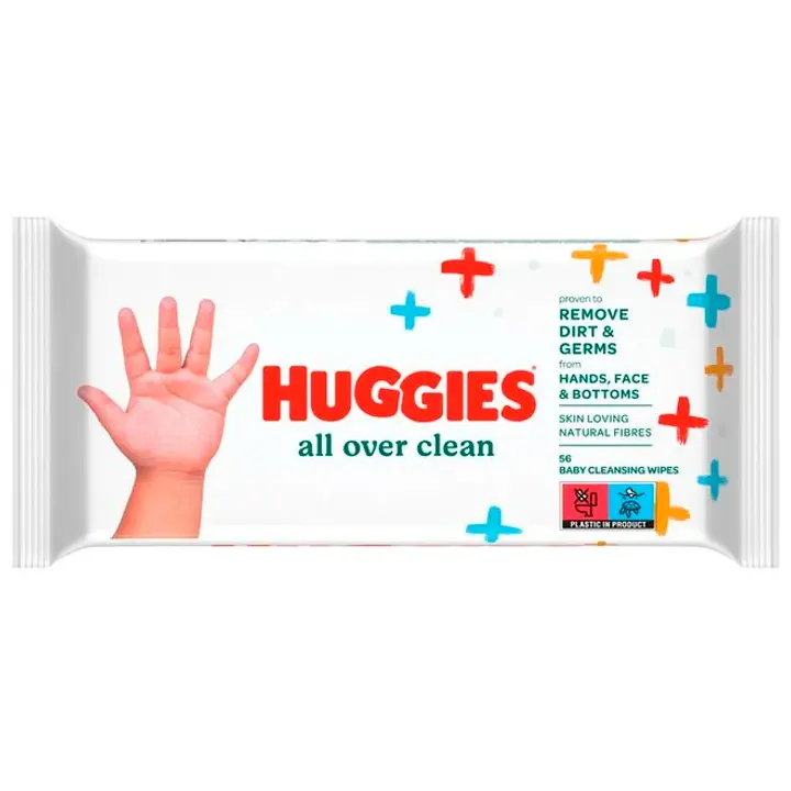 Huggies niisked salvrätikud All Over Clean 56tk