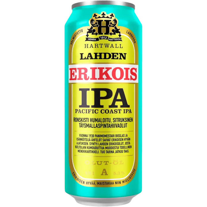 Lahden Erikois Pacific Coast IPA olut 5,3% 0,5 l