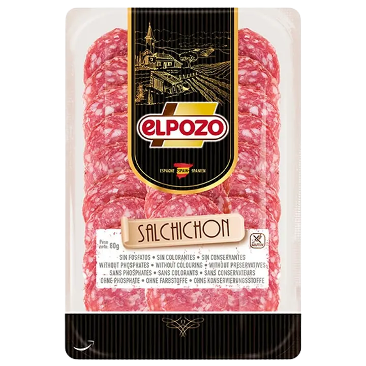 Elpozo Salchichon Extra Salaami All Natural 80G
