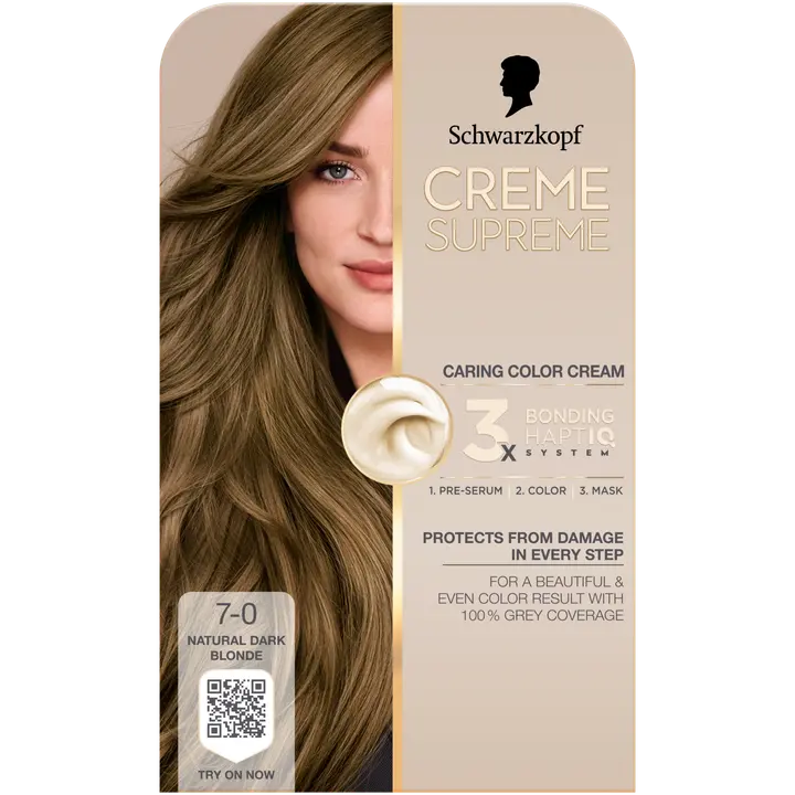 Juuksevärv Schwarzkopf Creme Supreme 7-0 Natural Dark Blonde