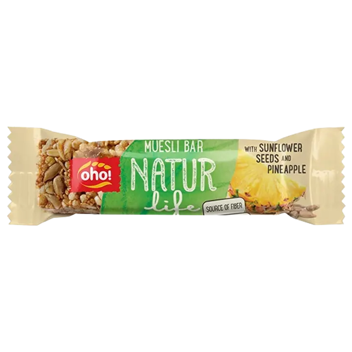 Müslibatoon päevalilleseemnete ja kuiv.ananassi tükkidega 30 g