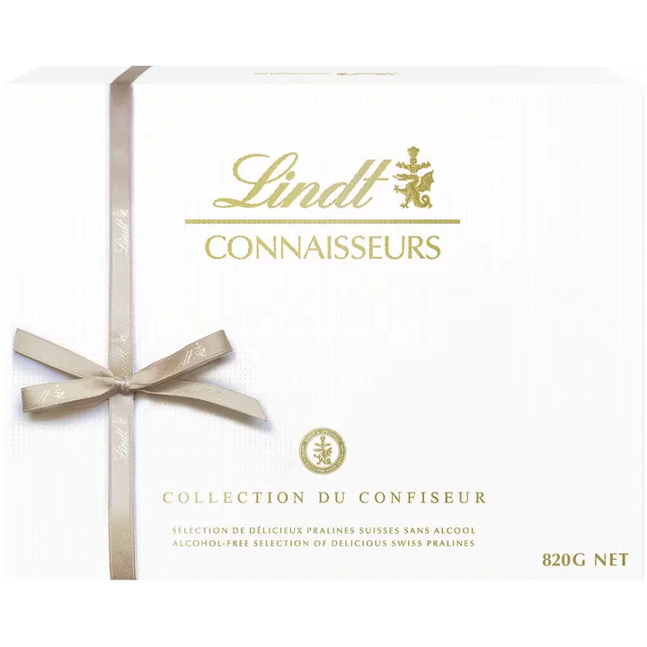 Lindt CONNAISSEURS COLLECTION DU CONFISEUR valikoima sveitsiläisiä suklaakonvehteja 820g