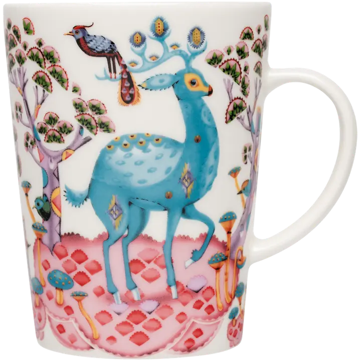 Iittala Satumetsä pinkki-taivaansininen 0,4L muki