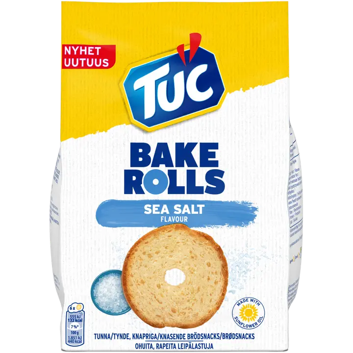 LU TUC Bake Rolls Salt leipälastut 150g