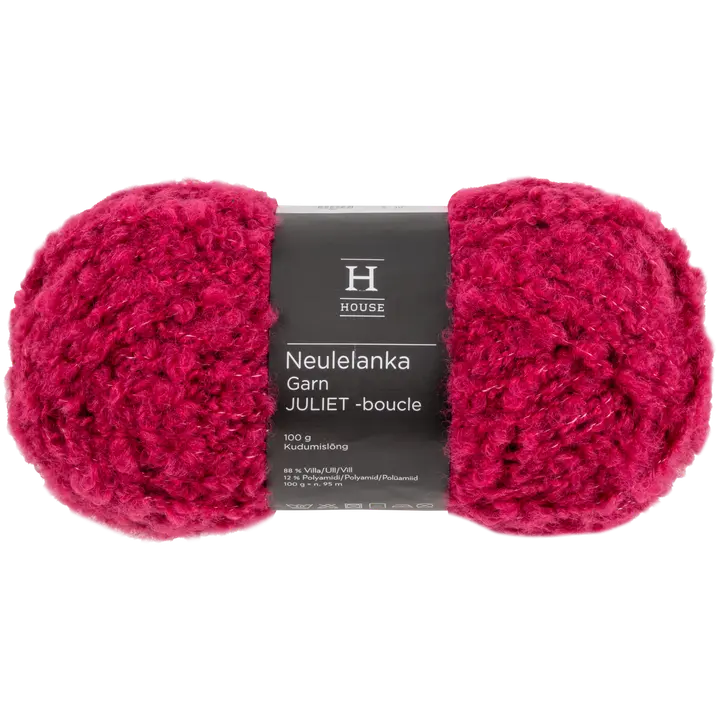 House neulelanka boucle Juliet 100 g Wine red 11281