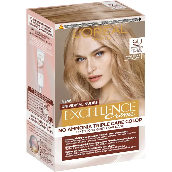 Loreal juuksevärv Excellence Creme hele blond 9U