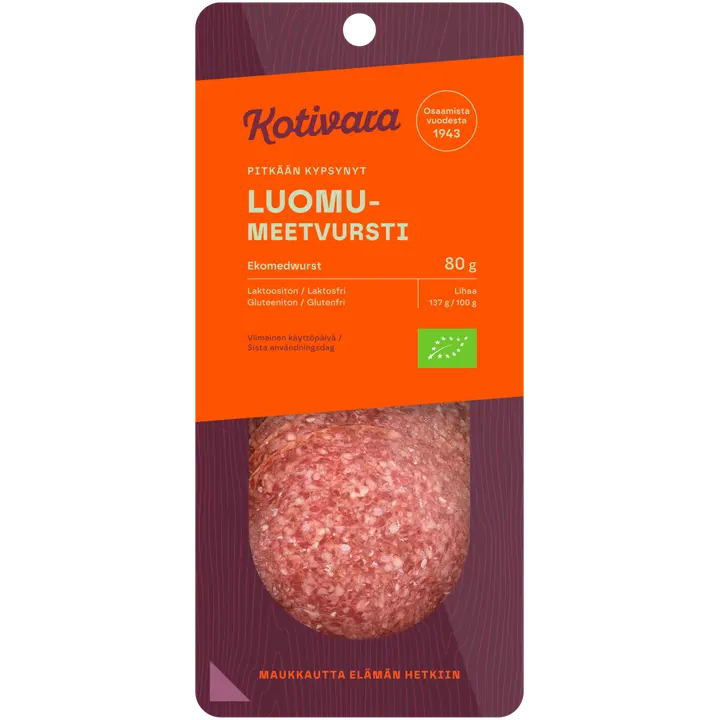 Kotivara Luomumeetvursti 80 g