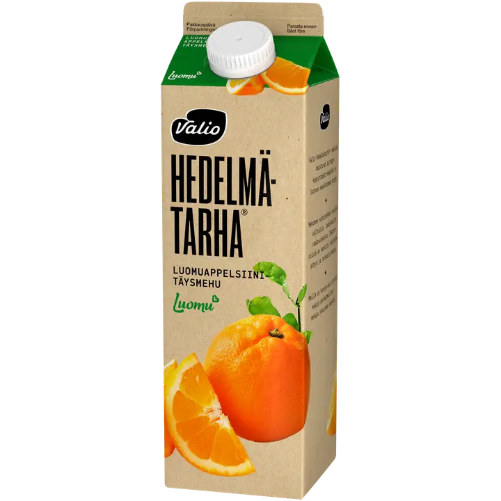 Valio Hedelmätarha® luomuappelsiinitäysmehu 1 l