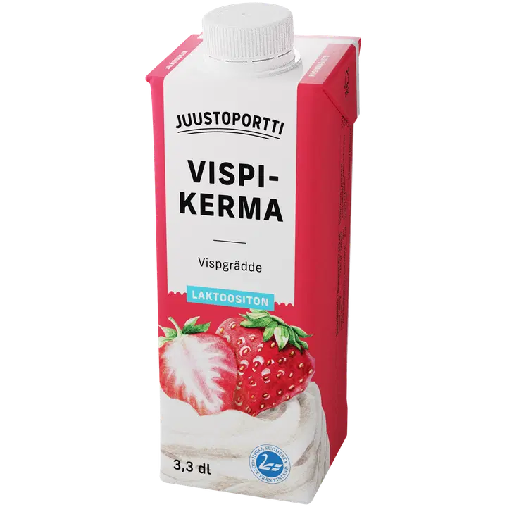 Juustoportti vispikerma 3,3 dl laktoositon