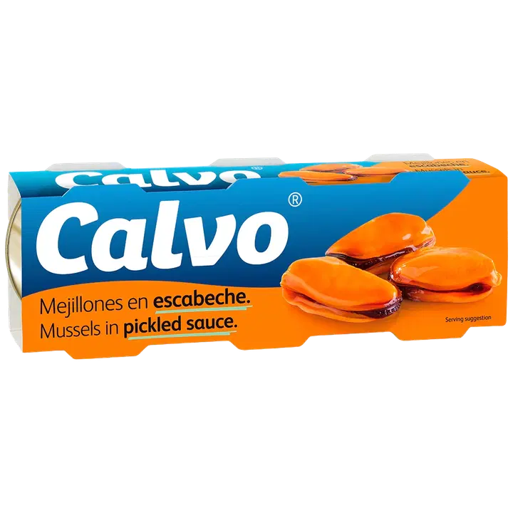 Calvo simpukat mausteliemessä 3x80g