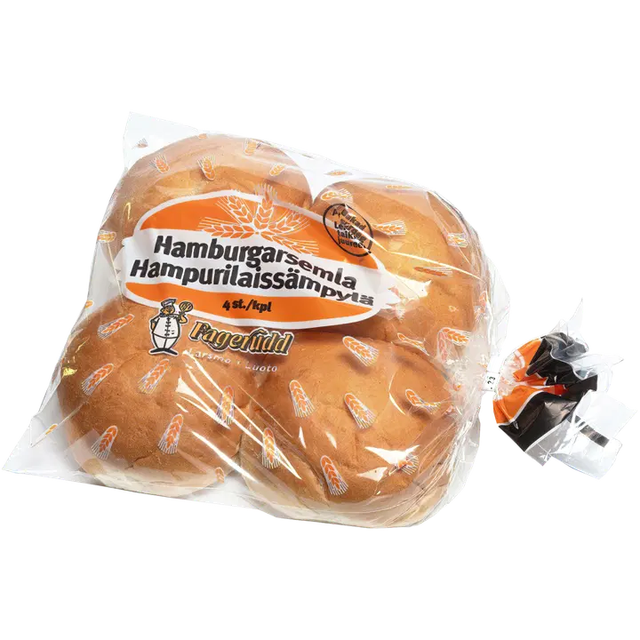 Bageri Fagerudd Leipomo Hampurilaissämpylä 4kpl/350g