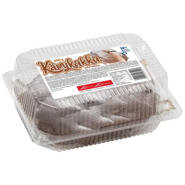 Leivon Leipomo Käpykakku 800g marsipaanikuorrutteinen täytekakku, sulatettu